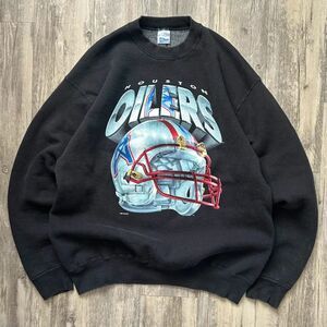 Vintage 1994 Salem Sportswear NFL Houston Oilers Helmet Sweatshirt Size XL
